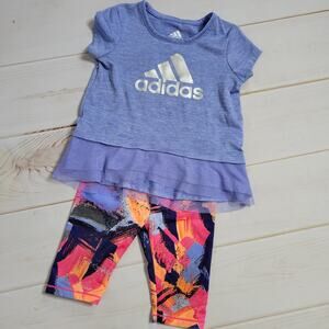 Baby Girl Adidas Outfit, size 6 months